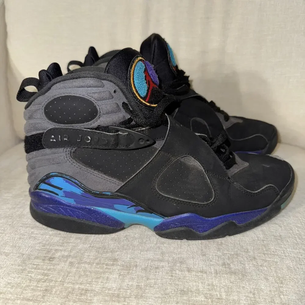Size 9 - Jordan 8 Retro Aqua 2015 Sneakers Shoes Basketball